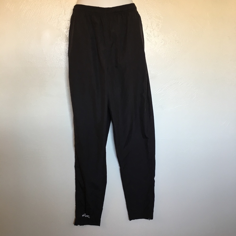 ASICS athletic pants black size medium polyester